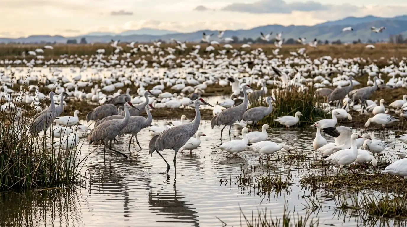 Birds at Merced National Wildlife Refuge