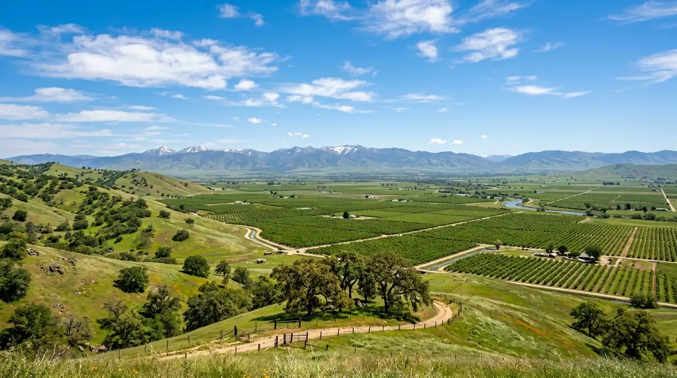 Scenic landscape in Merced County